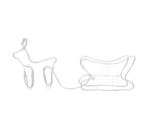 Põhjapõdrad Saaniga, Jõulukaunistus Õue, 252 Ledi