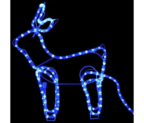 Ziemassvētku Dekorācija, Ziemeļbrieži Un Kamanas, 576 Led Vidaxl