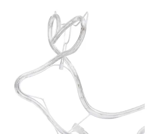 Ziemassvētku Dekorācija, Ziemeļbrieži Un Kamanas, 576 Led Vidaxl