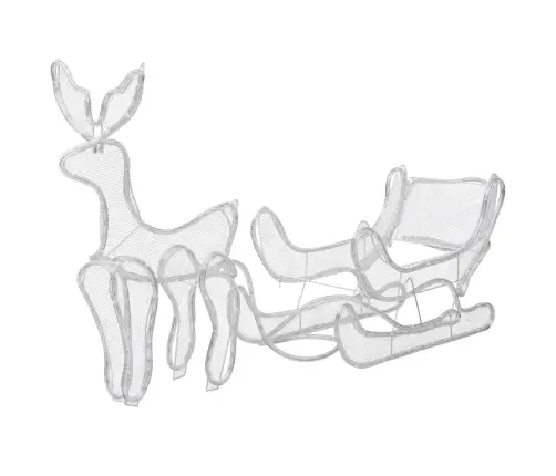 Jõulutuled Põhjapõder Saaniga, Võrguga, 432 Ledi