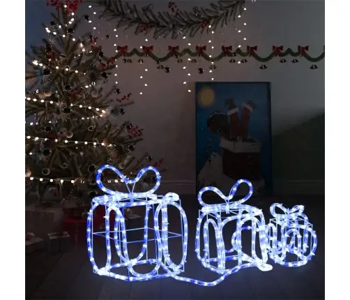 Ziemassvētku Dekorācija, Dāvanu Kastes Ar 180 Led Lampiņām Vidaxl