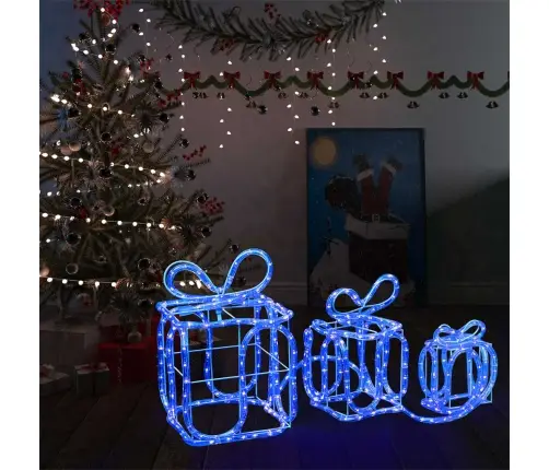 Ziemassvētku Dekorācija, Dāvanu Kastes Ar 180 Led Lampiņām Vidaxl
