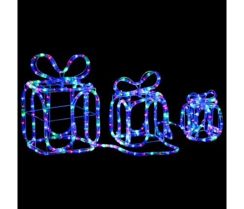 Ziemassvētku Dekorācija, Dāvanu Kastes Ar 180 Led Lampiņām Vidaxl