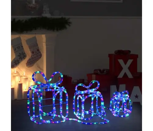 Ziemassvētku Dekorācija, Dāvanu Kastes Ar 180 Led Lampiņām Vidaxl