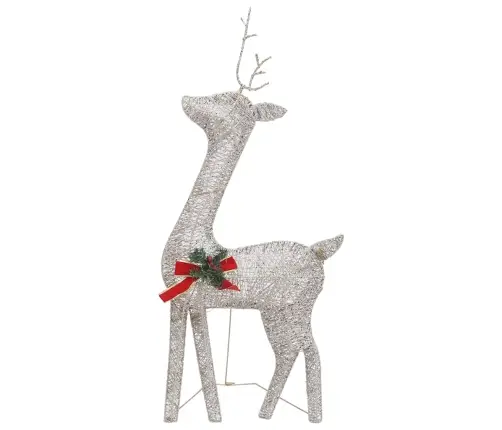 Ziemassvētku Dekorācija, Ziemeļbriežu Ģimene, 270X7X90 Cm Vidaxl