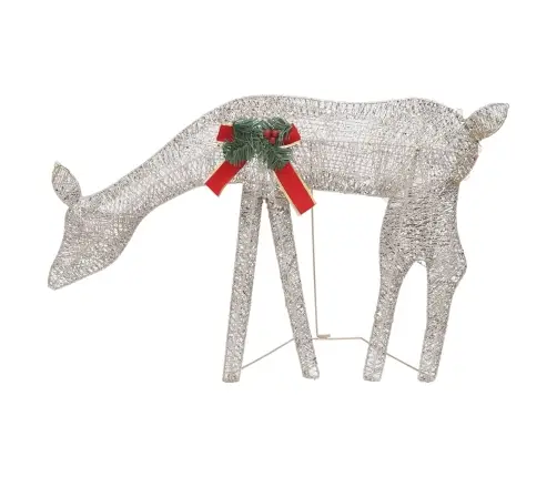 Ziemassvētku Dekorācija, Ziemeļbriežu Ģimene, 270X7X90 Cm Vidaxl