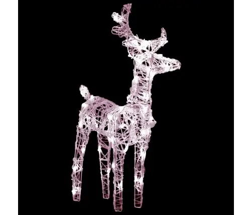 Ziemassvētku Dekorācija, Ziemeļbrieži, Kamanas, 160 Led, 130 Cm Vidaxl