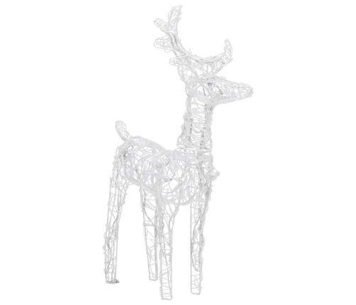 Põhjapõdrad Saaniga, Jõulukaunistus, 160 Ledi, 130 Cm Akrüül