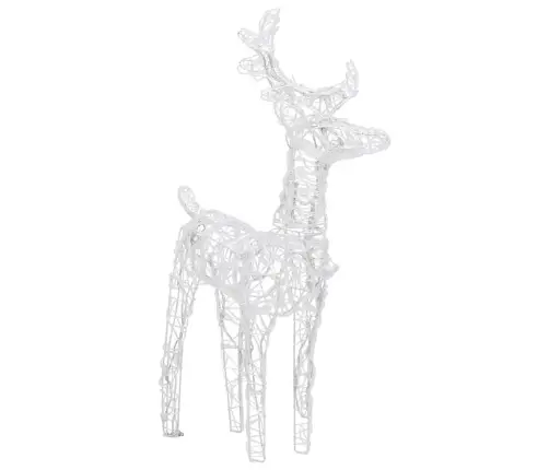 Ziemassvētku Dekorācija, Ziemeļbrieži, Kamanas, 160 Led, 130 Cm Vidaxl