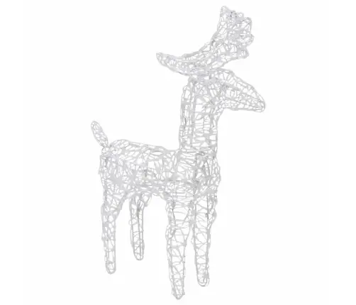 Ziemassvētku Dekorācija, Ziemeļbrieži, Kamanas, 160 Led, 130 Cm Vidaxl