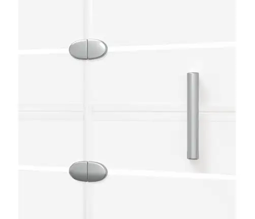 Salokāma Dušas Siena, Esg, 120X140 Cm, Balta Vidaxl