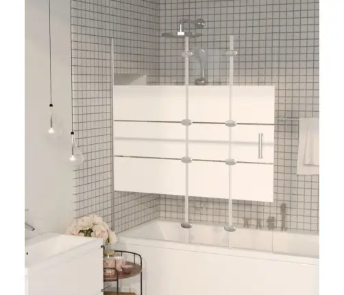 Salokāma Dušas Siena, Esg, 120X140 Cm, Balta Vidaxl