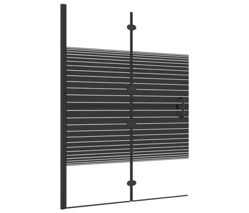 Salokāma Dušas Siena, Esg, 100X140 Cm, Melna Vidaxl