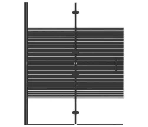 Salokāma Dušas Siena, Esg, 100X140 Cm, Melna Vidaxl