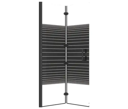 Salokāma Dušas Siena, Esg, 100X140 Cm, Melna Vidaxl