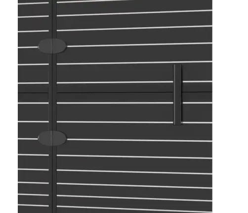 Salokāma Dušas Siena, Esg, 100X140 Cm, Melna Vidaxl