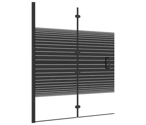 Salokāma Dušas Siena, Esg, 120X140 Cm, Melna Vidaxl