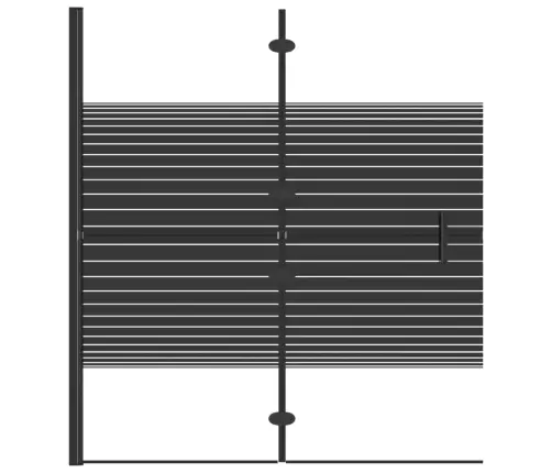 Salokāma Dušas Siena, Esg, 120X140 Cm, Melna Vidaxl