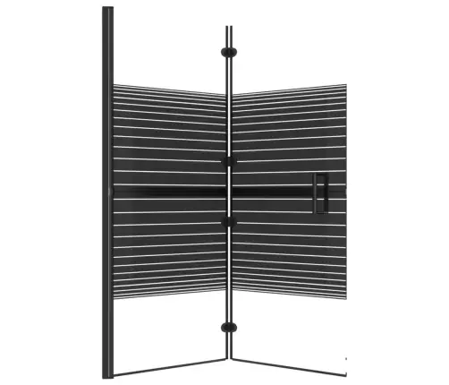 Salokāma Dušas Siena, Esg, 120X140 Cm, Melna Vidaxl