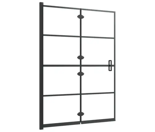 Salokāma Dušas Kabīne, Esg, 100X140 Cm, Melna Vidaxl