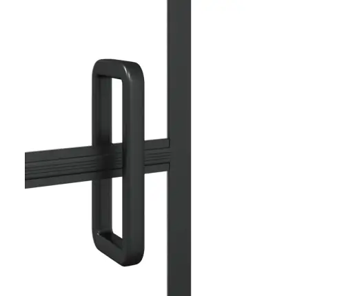 Salokāma Dušas Kabīne, 120X140 Cm, Esg, Melna Vidaxl