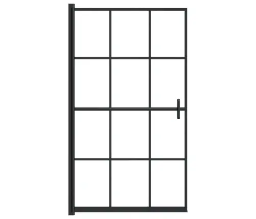 Dušinurga Uks, Esg-Klaas, 80X140 cm Must