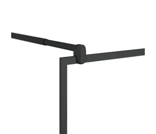 Dušo Sienelė Su Skaidriu Esg Stiklu, Juodos Spalvos, 80X195Cm