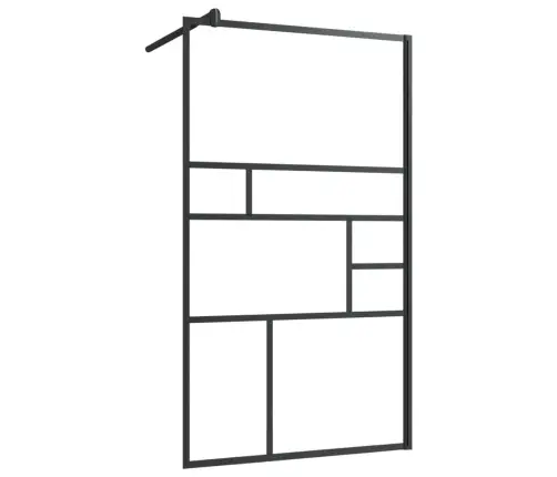 Dušinurga Sein, Läbipaistev Esg-Klaas, 90X195 cm Must