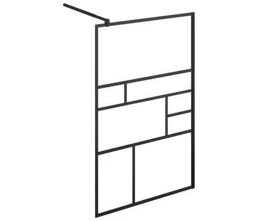 Dušinurga Sein, Läbipaistev Esg-Klaas, 115X195 cm Must