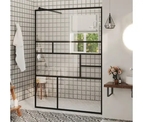 Dušinurga Sein, Läbipaistev Esg-Klaas, 115X195 cm Must