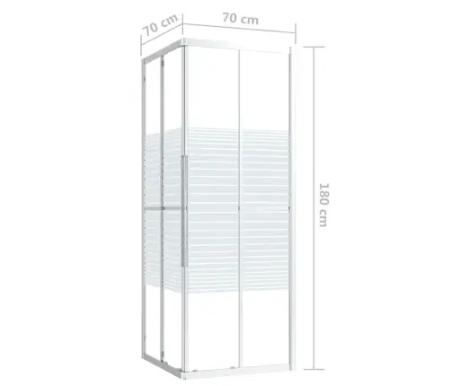 Dušo Kabina, 70X70X180cm Vieno Sluoksnio Apsauginis Stiklas