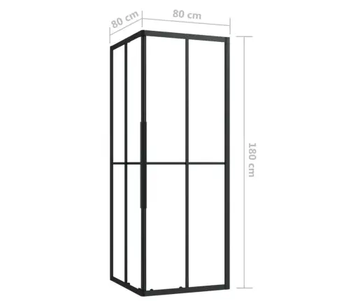 Dušas Kabīne, 80X80X180 Cm, Esg Vidaxl