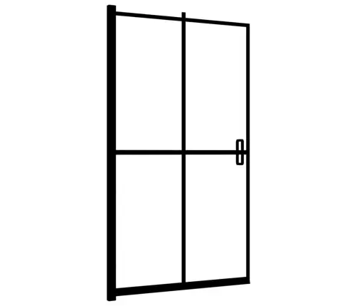 Salokāma Dušas Kabīne, Esg, 80X140 Cm, Melna Vidaxl