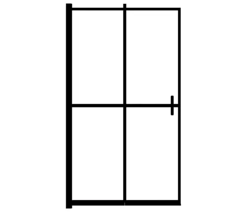 Salokāma Dušas Kabīne, Esg, 100X140 Cm, Melna Vidaxl