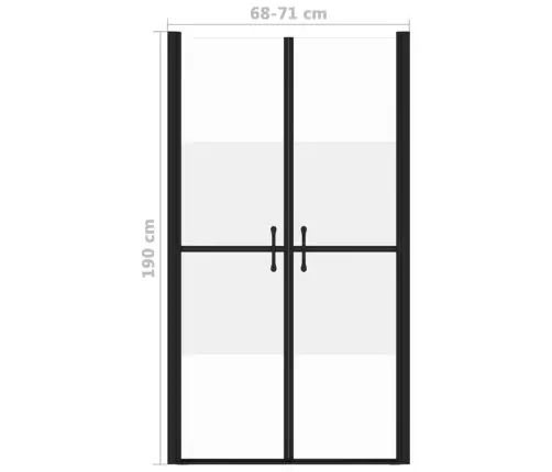 Dušinurga Uks, Poolmatt, Esg, (68-71)X190 Cm