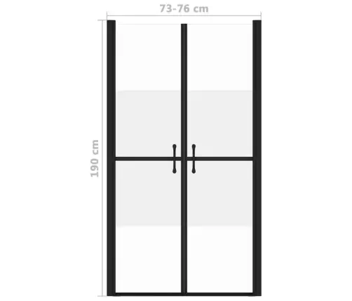 Dušo Durys, Pusiau Matinės, (73-76)X190cm Esg