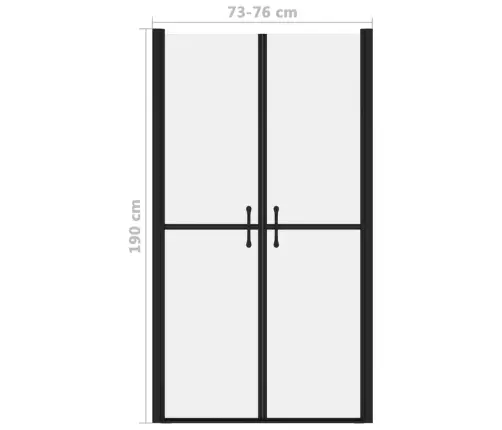 Dušinurga Uks, Matt, Esg, (73-76)X190 Cm