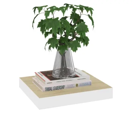 Seinariiulid, 2 Tk, Tamm Ja Valge, 23 X 23,5 X 3,8 Cm Mdf