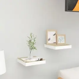 Seinariiulid, 2 Tk, Tamm Ja Valge, 23 X 23,5 X 3,8 Cm Mdf