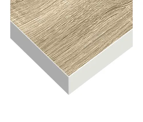 Sienas Plaukti, 4 Gab., Balti, Ozolkoka, 23X23,5X3,8 Cm, Mdf Vidaxl