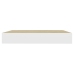 Sienas Plaukti, 4 Gab., Balti, Ozolkoka, 23X23,5X3,8 Cm, Mdf Vidaxl
