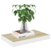 Sienas Plaukti, 4 Gab., Balti, Ozolkoka, 40X23X3,8 Cm, Mdf Vidaxl