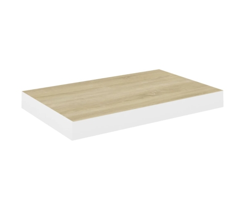 Sienas Plaukti, 4 Gab., Balti, Ozolkoka, 40X23X3,8 Cm, Mdf Vidaxl