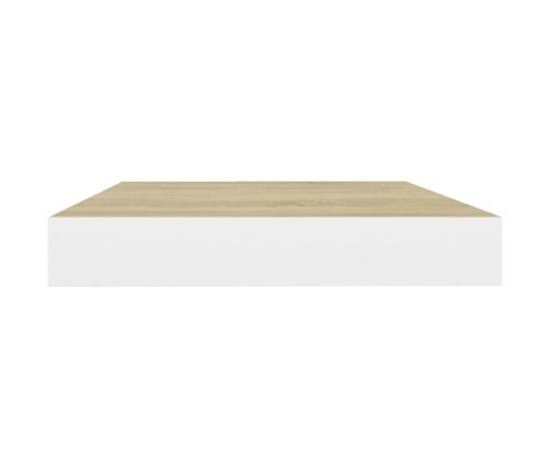 Sienas Plaukti, 4 Gab., Balti, Ozolkoka, 40X23X3,8 Cm, Mdf Vidaxl