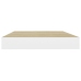 Sienas Plaukti, 4 Gab., Balti, Ozolkoka, 40X23X3,8 Cm, Mdf Vidaxl