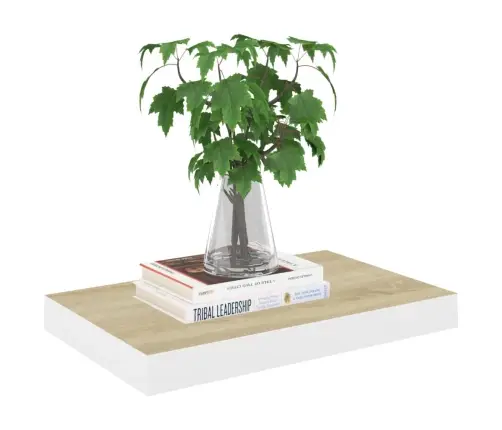 Sienas Plaukti, 4 Gab., Balti, Ozolkoka, 50X23X3,8 Cm, Mdf Vidaxl