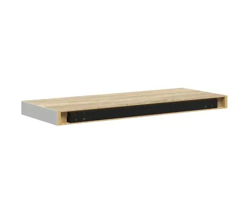 Seinariiulid, 2 Tk, Tamm Ja Valge, 60 X 23,5 X 3,8 Cm Mdf