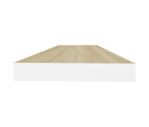 Sienas Plaukti, 4 Gab., Balti, Ozolkoka, 80X23,5X3,8 Cm, Mdf Vidaxl