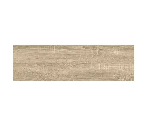 Sienas Plaukts, Balta Un Ozolkoka Krāsa, 90X23,5X3,8 Cm, Mdf Vidaxl