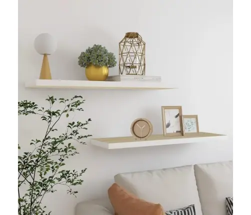 Seinariiulid, 2 Tk, Tamm Ja Valge, 90 X 23,5 X 3,8 Cm Mdf